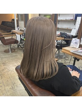 グラ デザイン アンド ヘアー 天王寺店(GRAS DESIGN & HAIR by HEADLIGHT) フェイスレイヤー×透明感ベージュ