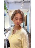 ハンサムショートのハイトーンレイヤー20代30代40代
