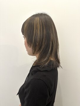 ゼンドットカラスマ(Zen.karasuma) ハイライト×地毛風ストレート20代30代40代