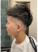 ロンドンスパイキーブロックフェード【大宮/バーバー】