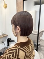 シアアルン 新小岩店(SHEER alun)&nbsp;耳掛けミニボブ×ピンクベージュ/SHEERalun新小岩店