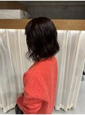 パーマ×pink brown