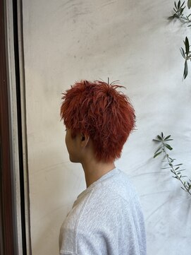 アン(Hair make un) ディープオレンジ