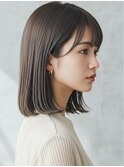 美髪/ワイドバング/レイヤーカット/くすみベージュ/新小岩駅