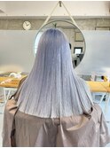 ホワイトグレー /葛西/ブリーチ/ハイライト/髪質改善
