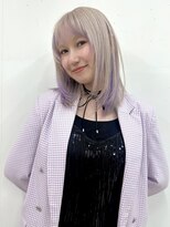 カシェル(cashel kishaba)&nbsp;【デザインカラー】ホワイトベージュ×ラベンダー