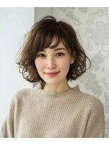 バグズ ヘアデザイン 桔梗が丘店(Baguz HAIR DESIGN) 大人かわいいゆるふわショートボブ