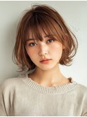 クラゲヘアー/小顔に見せるヘア/ココアベージュ/大口子安新子安
