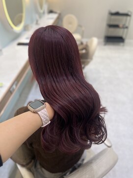 ブリーチで作るワインレッド