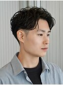ツーブロックショート ルーズパーマ ショート