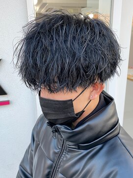 エルマーク 梅田(L-MARK) マッシュヘア/波巻きパーマ/men's/スパイラルパーマ
