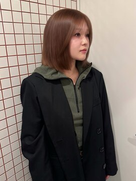 ペレ アネックス 大阪梅田茶屋町店(PELE ANNEX) イメチェン/ピンクベージュ/アンブレラカラー/前髪/梅田