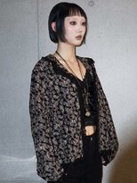 ヴァーディ オモテサンドウ(Vardy omotesando)&nbsp;bob/ボブ ルーツカラー 黒髪 おんまゆ モード