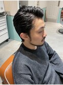 【オールバック×ナチュラルショート】［東中野］［理容室］