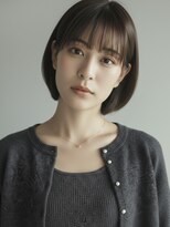 シータ 成増(THETA) 大人コンパクトボブ丸みショート20代30代40代◎前髪あり艶髪成増