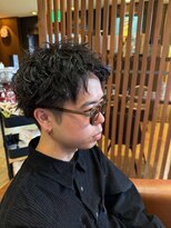 バグスドゥア(Bagus dua) ブルーブラックラフパーマ 11.8