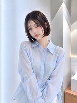 フォト 新宿三丁目(foto)&nbsp;髪質改善縮毛矯正地毛風ストレート切りっぱなしボブ