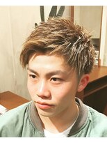 ネオヘアー Neo.Hair ハイトーンカラ―のアップバング