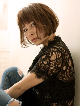 ナオシ トレス 富雄店(nao*c tres) 【富雄nao*c tres】大人かわいい小顔☆ナチュラルショートボブ