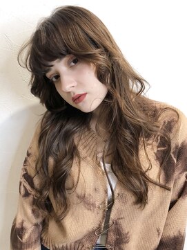 アイティーバイアルバム 八王子店(IT by ALBUM) ウルフレイヤーエッジロング_かきあげロング_8204