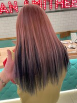 ゲーム 吉祥寺店(GAME)&nbsp;ダブルカラーピンクベージュケアブリーチ前髪トリートメント