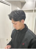 仙台メンズビジネスヘア/センターパート/ニュアンスパーマ