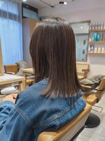 クラップス 上大岡(CLAPS)&nbsp;切りっぱなし/ミディアム/ナチュラルベージュ/【ブリーチ無し】