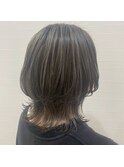20代30代40代/ウルフカット/グレージュカラー/アースカラー/大人