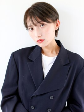 ヘアサロン ガリカ 表参道(hair salon Gallica) 【佐藤翼】大人可愛いひし形ショートボブ/透明感カラー