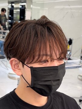 センス 渋谷 宇田川交番前(SENSE) ダークアッシュ/カルマパーマ/ベリーショート[渋谷/韓国/MEN'S]