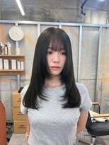 イオエ 梅田(ioe) ダブルカラー/大人ボブ/黒髪スタイル/髪質改善/縮毛矯正