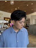 20代30代パーマで作るアップバングスタイル