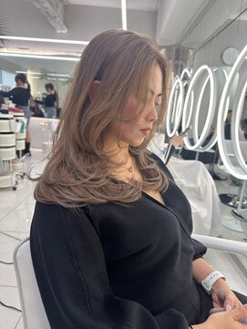 ガガ 心斎橋(GAGA) 韓国/ハイトーンカラー/ワンホンヘア/レイヤーカット/髪質改善