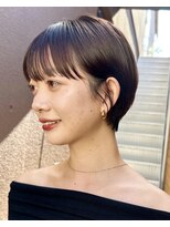 ナループロアオハナ(Nalu pu loa ohana)&nbsp;丸みショートマッシュショートハンサムショート耳かけショート