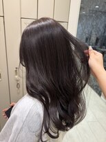 グレースバイハピネス(grace by happiness)&nbsp;ブリーチ無しwカラー髪質改善巻ける縮毛矯正ナチュラルブラウン