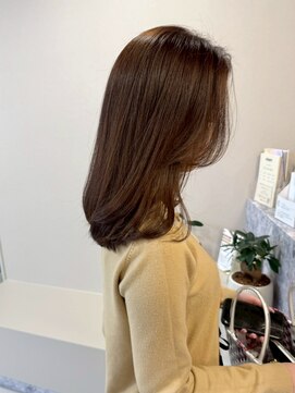 エトレ(etore) ふんわりセミロングレイヤー/チョコレートブラウン