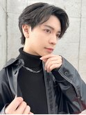 men'sメンズ髪質改善縮毛矯正ブリーチなしブルーブラック/立川