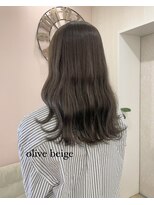 シュガー ヘアアンドネイル 仙台(SUGAR)&nbsp;透明感たっぷりオリーブベージュ