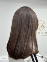 オリンテ バイ レシッド 表参道(orente by rcid)&nbsp;ミディアムレイヤー　アッシュブラウンカラー
