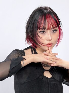 アルバム 銀座(ALBUM GINZA) 顔周りレイヤーデザインカラーフェイスフレーミング_F0452