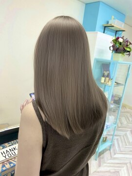 ウル(ulu) ミルクティーベージュハイトーンカラー透明感カラー20代30代