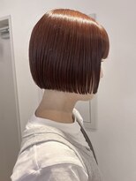 フォト イケブクロ(foto IKEBUKURO)&nbsp;◯ライン感しっかりぱつっとミニボブ/オレンジブラウン