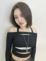 アクシス 栄店(`AXIS)&nbsp;平田/ワンホンレイヤー/ミルクティーブロンド/ダークブルー/栄