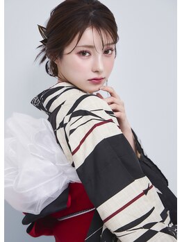 ゲッカビジン(GEKKABIJIN)の写真/六本木2分結婚式,二次会などのイベントも専門店にお任せ♪浴衣［着付+ヘア￥7700~/レンタル+着付ヘア￥9990~