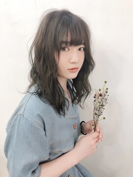 エトネ ヘアーサロン 仙台駅前(eTONe hair salon) 《eTONe》ふわふわミディアム×透明感アッシュ