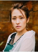 編み込みヘアアレンジ