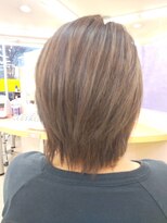 ヘアーメイク リゾート(RESORT) グレージュ系ハイライトヘア