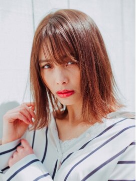 アミ 池袋(amie) 切りっぱなし外はねボブ