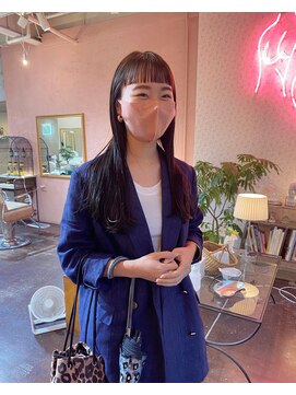 チカシツ(Chikashitsu) wide mini bang/momoka