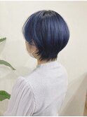【ALIUS 池袋 小川】オーシャンネイビー×ショート